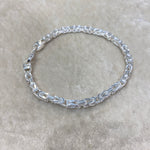 925 Sterling Silber Königsketten Armband 4mm - 19cm / 21cm