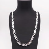 925 Sterling Silber Plattenkette 6.5mm - 60cm/65cm/70cm