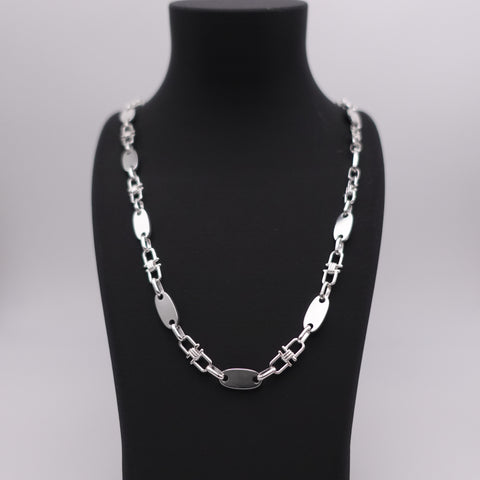 925 Sterling Silber Plattenkette 6mm - 60cm/65cm/70cm