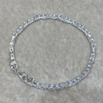 925 Sterling Silber Königsketten Armband 3mm - 19cm / 21cm