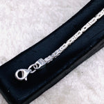925 Sterling Silber Königsketten Armband 2.2mm - 19cm / 21cm